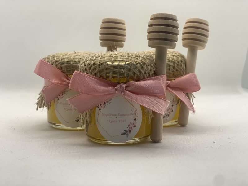 Petits pots de miel personnalisés