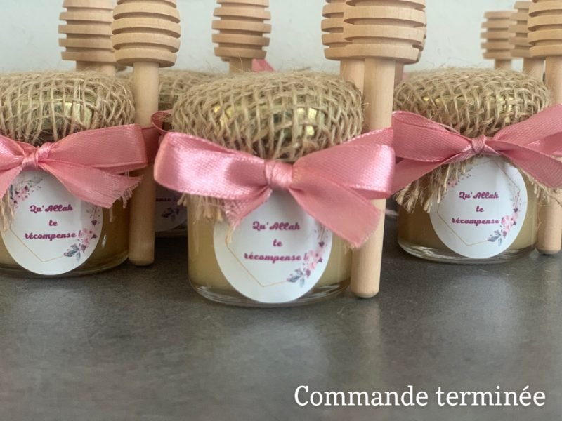 Petits pots de miel personnalisés